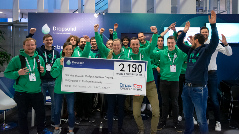 Dropsolid donated 37 hours of contrib time to Drupal