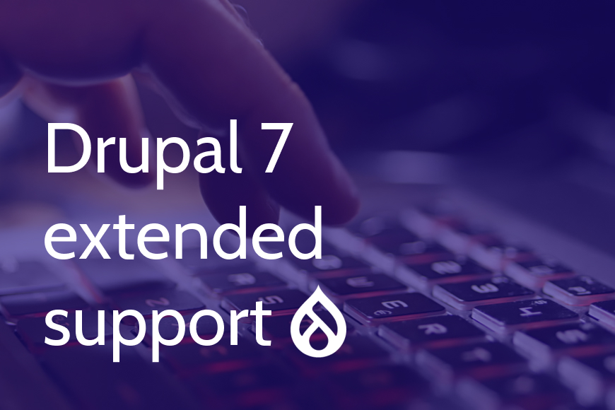 Dropsolid is een van de eerste exclusieve partners die wereldwijd ondersteuning op lange termijn biedt voor Drupal 7. (D7 LTS)
