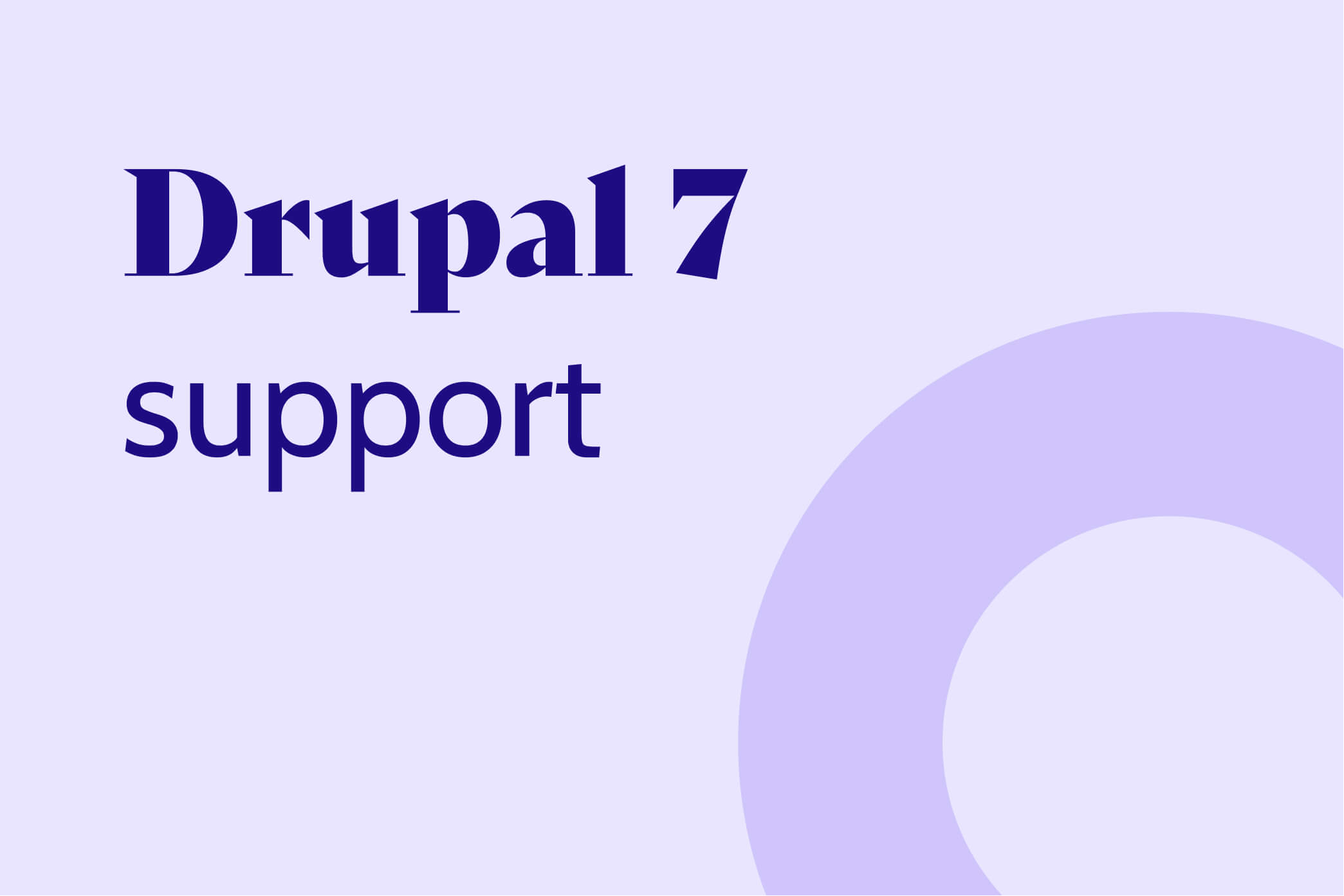 Drupal 7 support