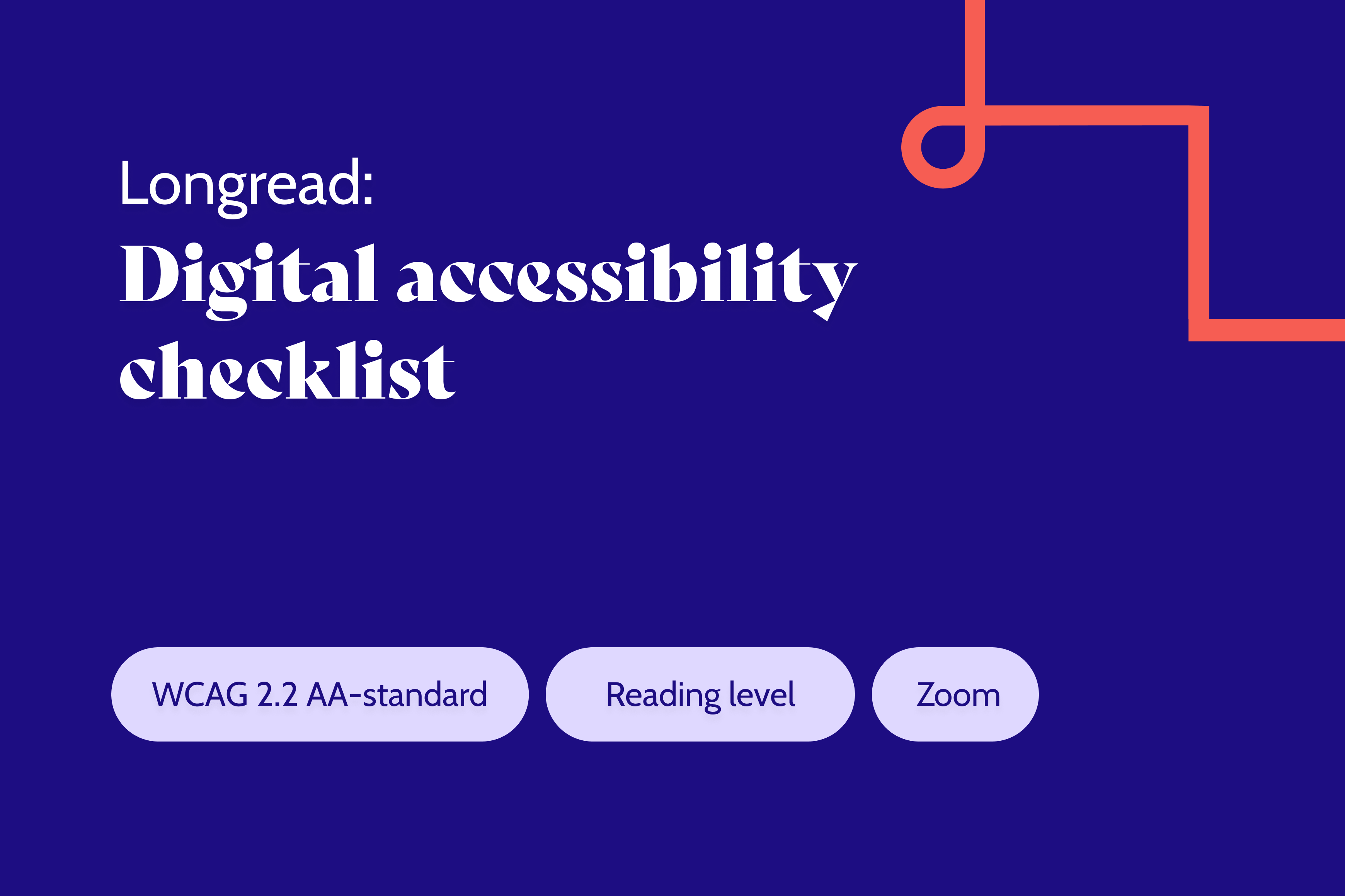 Digital accessibility checklist