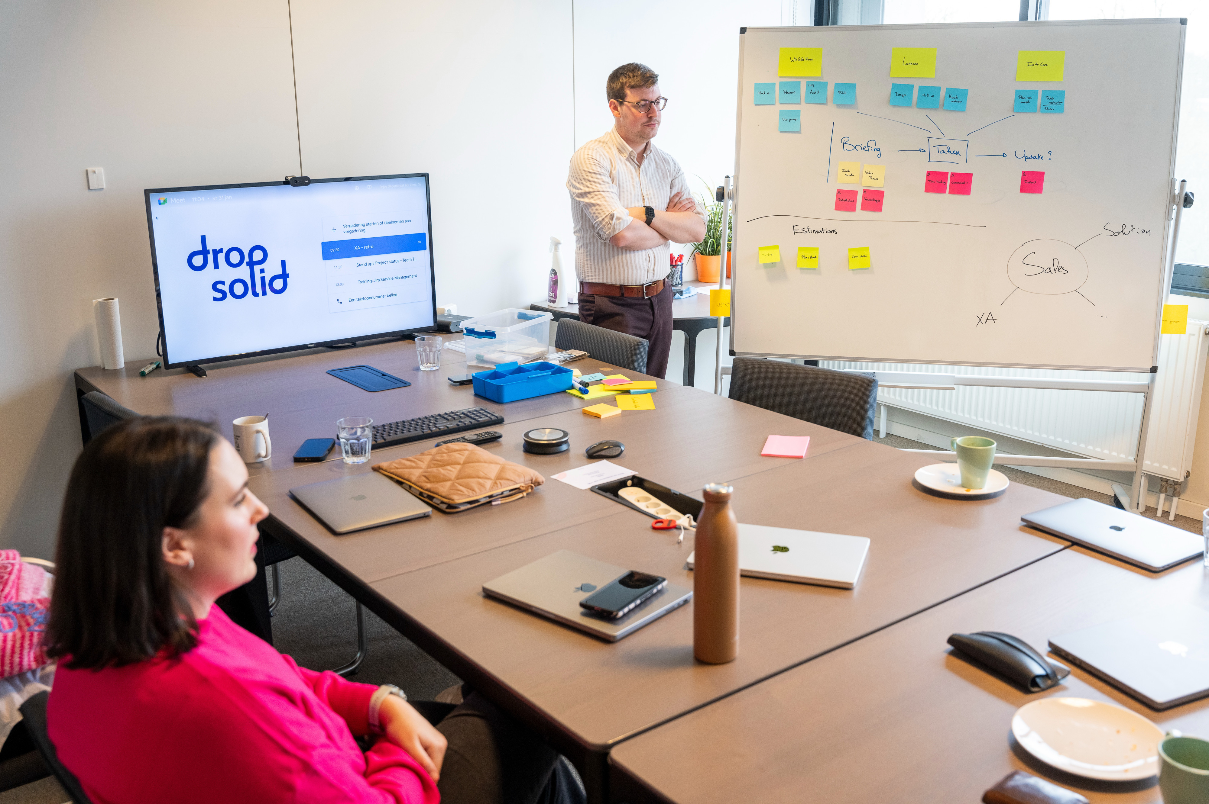 Brainstorm session at Dropsolid