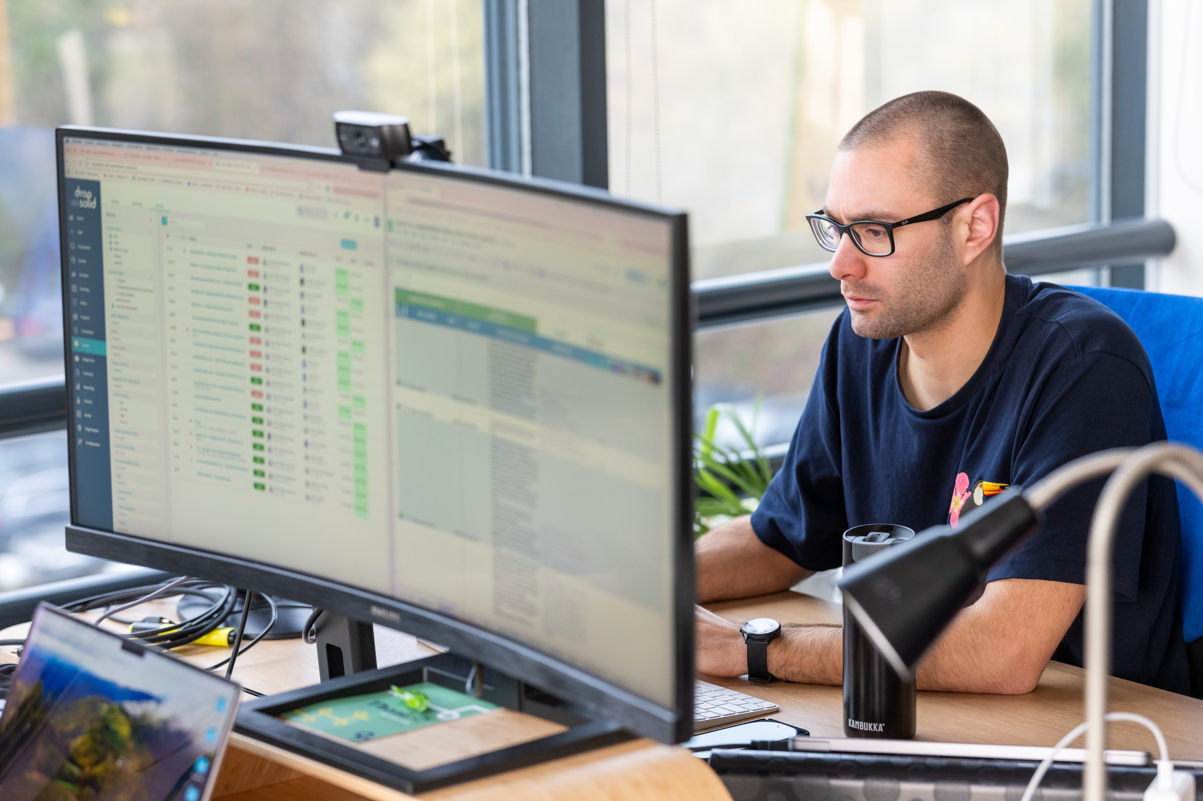 Person at work