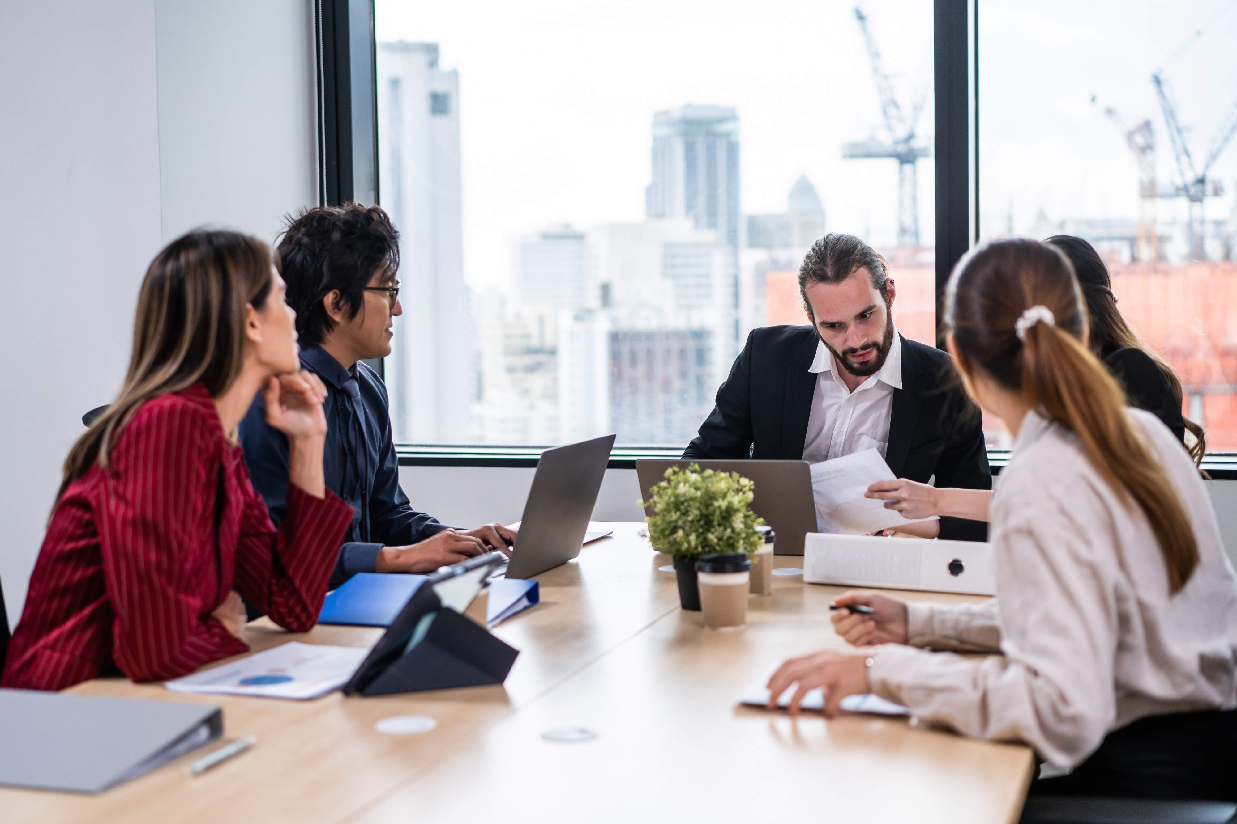 people in a meeting